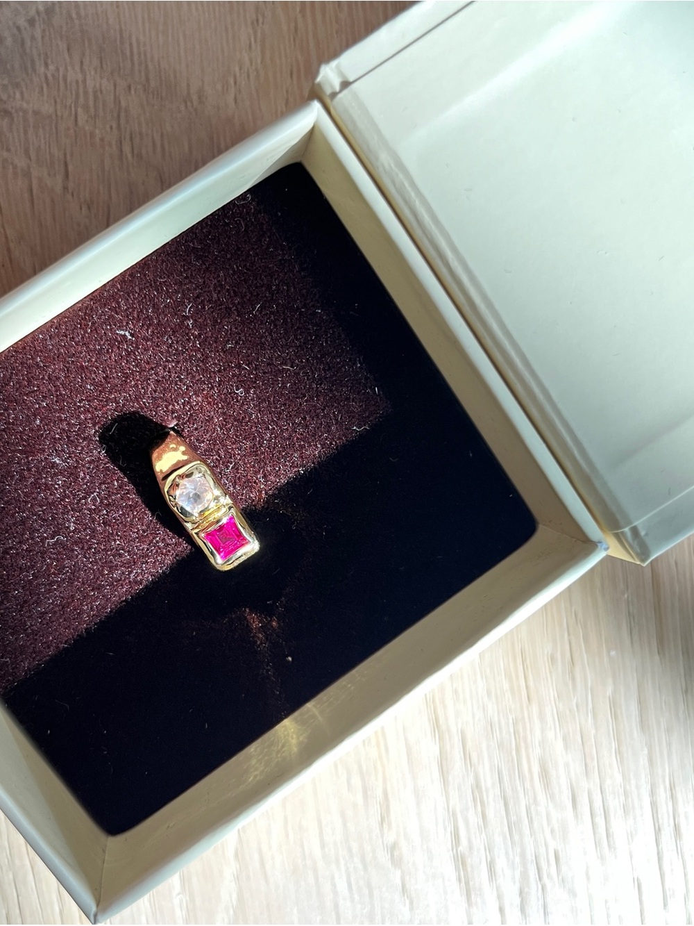 WC Ring in Pink and Gold